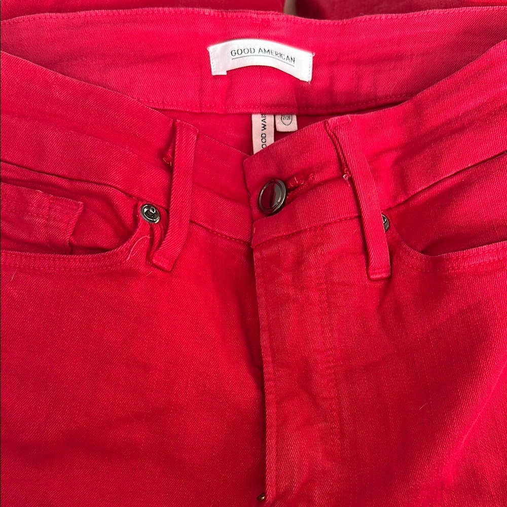 Good American Red Jeans